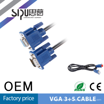 SIPU 5m lange 6,0 mm 0D BC VGA-Monitor M/M Kabel für PC-TV